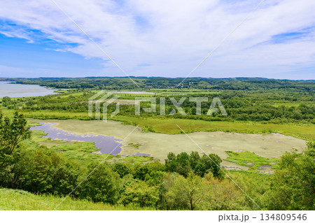釧路湿原　塘路・サルルン展望台より 134809546