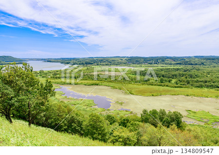 釧路湿原　塘路・サルルン展望台より 134809547