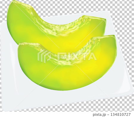 切片優質甜瓜 134810727