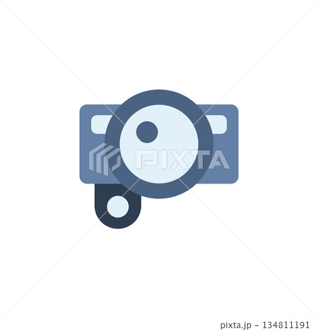 webcam vector icon flat style. perfect use for logo, presentation, website, and more. modern icon design color style webcam vector icon flat style. perfect use for logo, presentation, website, and more. modern icon design color style 134811191