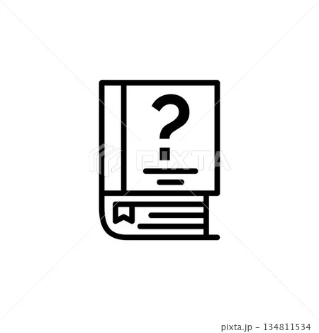 help icon. Online Learning icon. Perfect for application, web, logo and presentation template. icon design line style 134811534