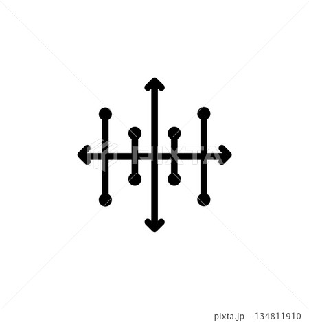 mirror, formula and mathematics icon. Perfect for application, web, logo, game and presentation template. icon design line style 134811910