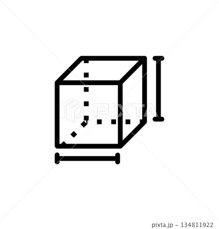 cube, geometry and mathematics icon. Perfect...のイラスト素材 [134811922] - PIXTA