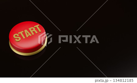 Start Button Concept for Business Launch and New Beginning 3d render. Start Button Concept for Business Launch and New Beginning 3d render. 134812185