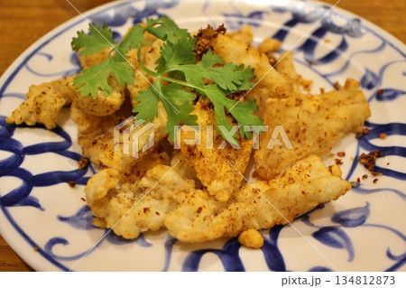 四川料理　山椒炸魚（揚げ魚の山椒炒め） 134812873