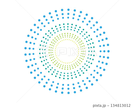 カラフルな打ち上げ花火 緑青 カラフルな打ち上げ花火 緑青 134813012