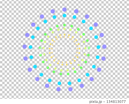 Colorful fireworks dots Colorful fireworks dots 134813077