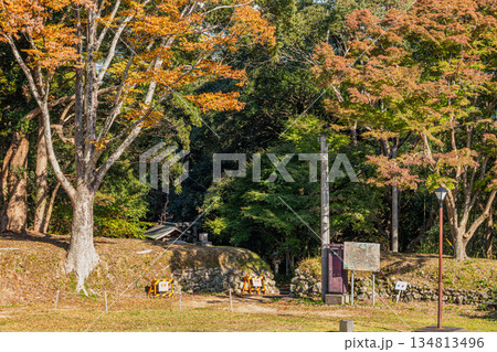 浜松市の二俣城跡の風景(静岡県) 浜松市の二俣城跡の風景(静岡県) 134813496
