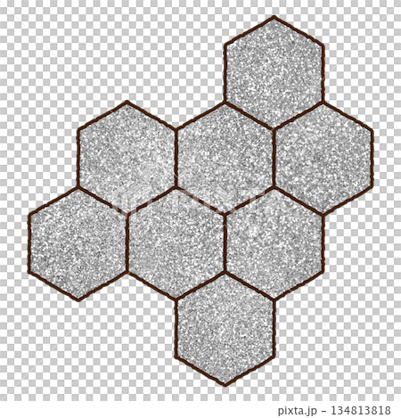 Illustration material Beehive Bee Silver Illustration material Beehive Bee Silver 134813818