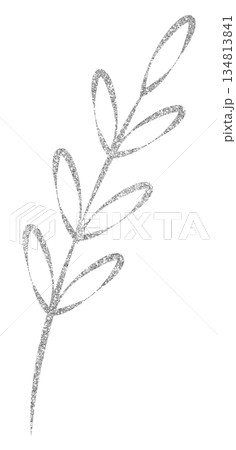 イラスト素材　植物　シルバー 134813841