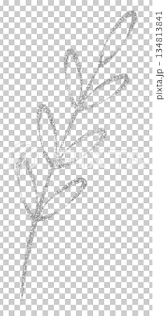 イラスト素材　植物　シルバー 134813841