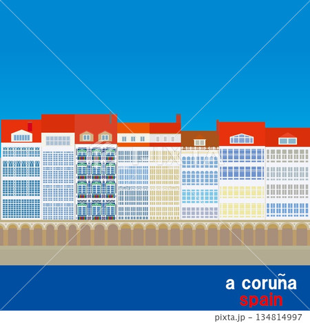 ア・コルーニャ　a coruna　ガリシア　スペイン　ガレリアス 134814997