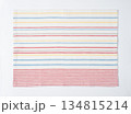 カラフルなボーダーのランチョンマット 134815214