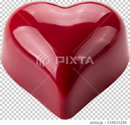 Red Heart Shaped Chocolate Bonbon 134815284