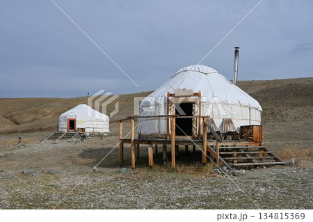Traditional dwellings of the nomadic people of Asia Traditional dwellings of the nomadic people of Asia 134815369