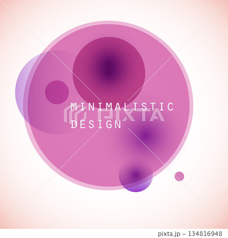 Vector abstract background with gradient and geometric circular overlays. Minimal layout and muted tones create aesthetic perfect for digital design Vector abstract background with gradient and geometric circular overlays. Minimal layout and muted tones create aesthetic perfect for digital design 134816948