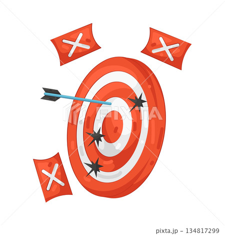 Illustration of target fail 134817299