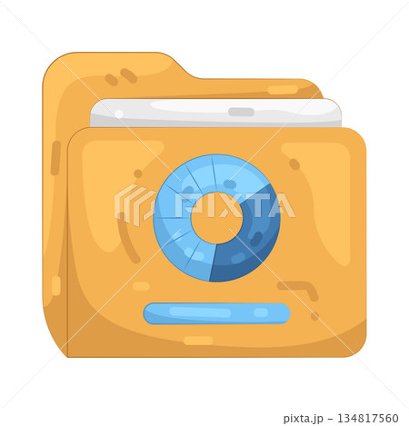 Illustration of folder Illustration of folder 134817560