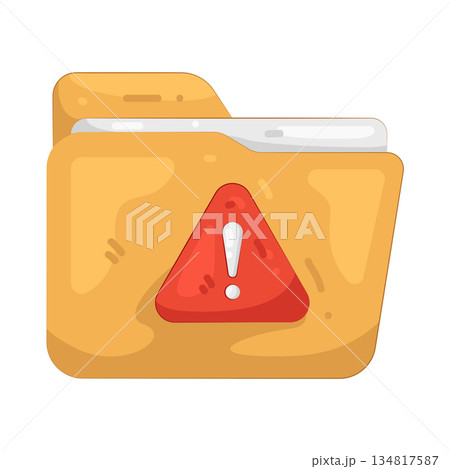 Illustration of error folder Illustration of error folder 134817587