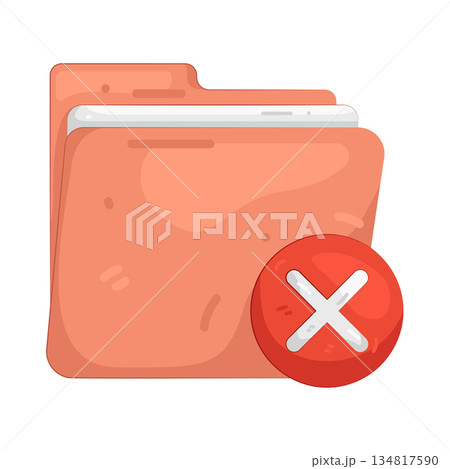 Illustration of closed folder Illustration of closed folder 134817590