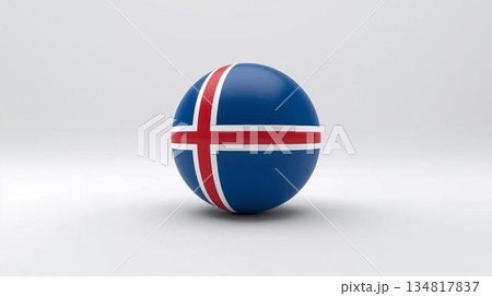 アイスランドの国旗 134817837