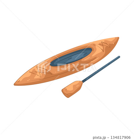 Illustration of canoe Illustration of canoe 134817906