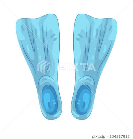 Illustration of diving fins Illustration of diving fins 134817912