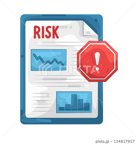 Illustration of risk assessment report Illustration of risk assessment report 134817917