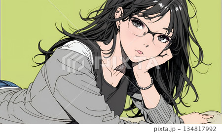 舌をちょっと出して（てへぺろ風）おどけている若い女性