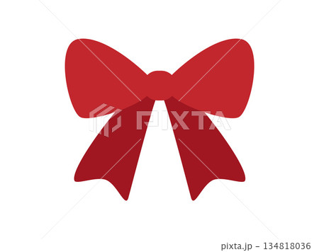 赤いリボンのアイコン 134818036
