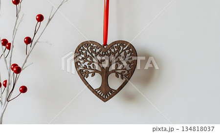 decoration in the form of heart 134818037