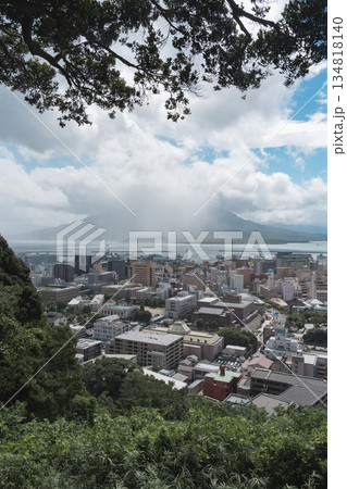 城山展望台から見る桜島 134818140