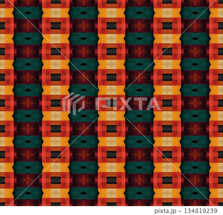 abstract geometric seamless pattern background, repeatable motif for fabric and wallpaper design illustration 134819239