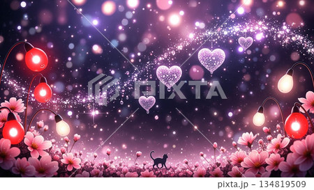 幻想的なバレンタインの世界 幻想的なバレンタインの世界 134819509