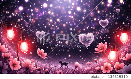 幻想的なバレンタインの世界 134819510