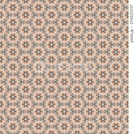 abstract geometric seamless pattern background, repeatable motif for fabric and wallpaper design illustration 134820337