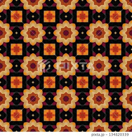 abstract geometric seamless pattern background, repeatable motif for fabric and wallpaper design illustration 134820339