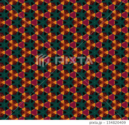 abstract geometric seamless pattern background, repeatable motif for fabric and wallpaper design illustration 134820409