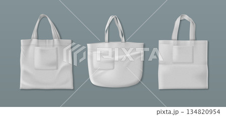 White cotton tote bag mockup 134820954