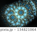 青く美しい幾何学模様 134821064