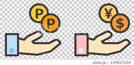 Illustration of growing and increasing assets through stock investment and trading Illustration of growing and increasing assets through stock investment and trading 134821284