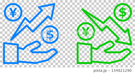 Illustration of growing and increasing assets through stock investment and trading Illustration of growing and increasing assets through stock investment and trading 134821290