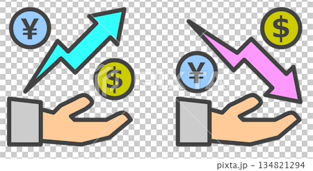 Illustration of growing and increasing assets through stock investment and trading Illustration of growing and increasing assets through stock investment and trading 134821294