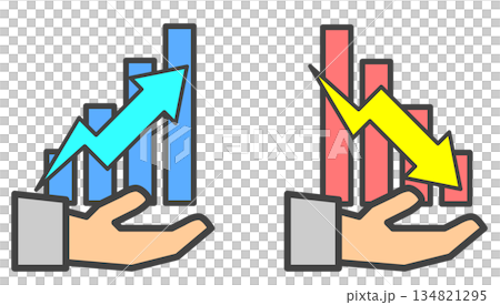 透過股票投資和交易實現資產成長和增加的圖示 透過股票投資和交易實現資產成長和增加的圖示 134821295