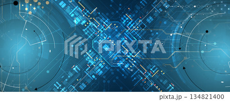 Abstract matrix simulation technology and science background Abstract matrix simulation technology and science background 134821400