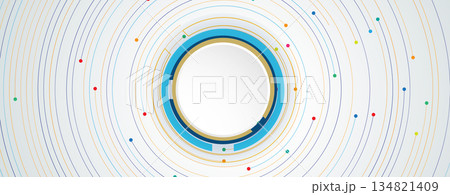 Abstract matrix simulation technology and...のイラスト素材 [134821409] - PIXTA