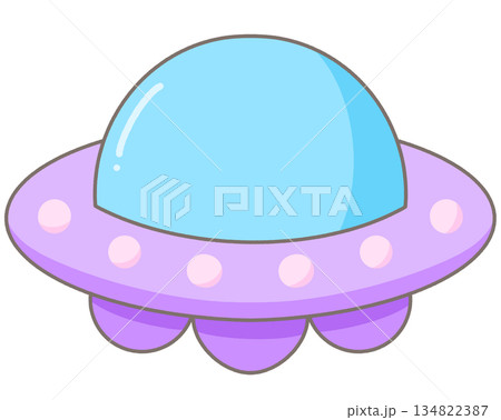 Colorful Cute ufo space adventure 134822387