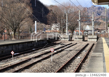 終着駅の横川駅(群馬県安中市松井田町横川) 終着駅の横川駅(群馬県安中市松井田町横川) 134822400