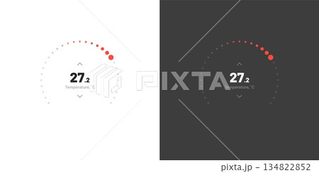 Control knob used for regulating. UI and UX Kit. 134822852
