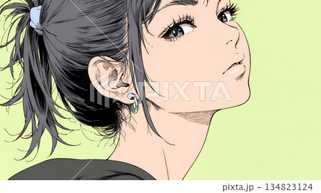 疑問や心配事、不快感、不満などを感じを感じて眉を潜めている若い女性